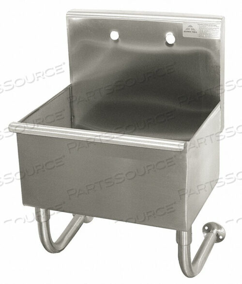 OEM#: WSS-14-21WALL MOUNTED SERVICE SINK, ONE COMPARTMENT, 18L X 14W X 12H BOWL, 304 STAINLESS by Advance Tabco