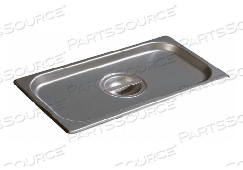 OEM#: 607130CDURAPAN SOLID COVER THIRD-SIZE SS PK6 by Carlisle