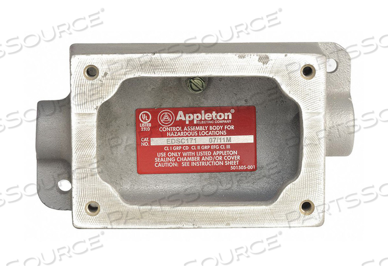 OEM#: EDSC171МОНТАЖНЫЙ КОРПУС 1GANG 1/2IN FEED-THRU IRON от Appleton Electric