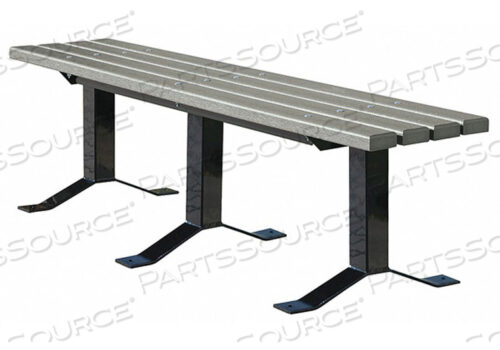 УЛИЧНАЯ СКАМЬЯ 96 ДЮЙМОВ. СЕРАЯ RCYCLD PLSTC