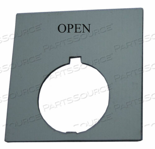 OEM#: HT8SP26LEGEND PLATE SQUARE OPEN BLACK от Eaton
