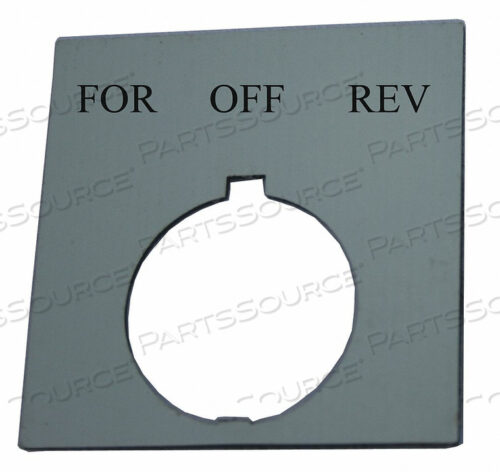 OEM#: HT8SP50LEGEND PLATE SQUARE FOR.OFF REV. BLACK от Eaton