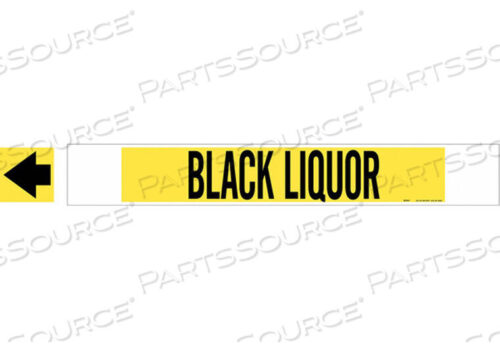 OEM#: 5634-HPHVPIPE MARKER BLACK LIQUOR Y 8 IN OR LRGER от Brady Americas