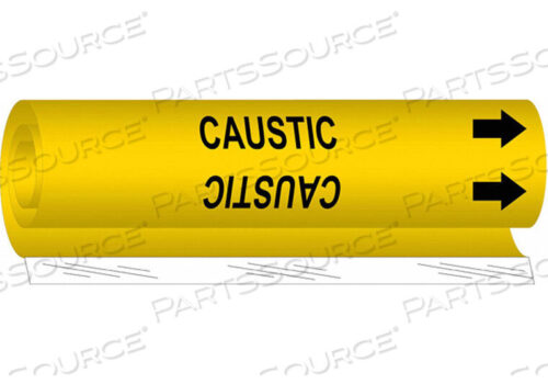 OEM#: 5643-OPIPE MARKER CAUSTIC YEL 1/2 TO 1-3/8 ДЮЙМА от Brady Americas
