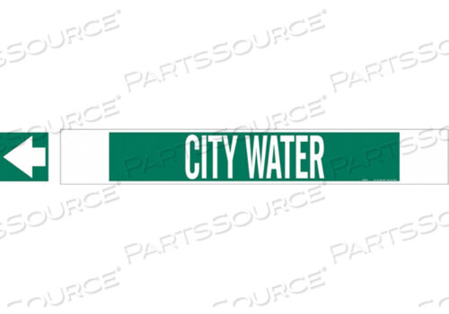 OEM#: 5655-HPHVPIPE MARKER CITY WATER GN 8 ДЮЙМОВ ИЛИ БОЛЬШЕ от Brady Americas