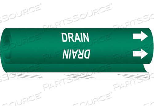 OEM#: 5678-IIPIPE MARKER DRAIN GRN 2-1/2 TO 7-7/8 IN от Brady Americas