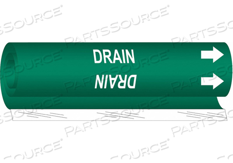 OEM#: 5678-IIPIPE MARKER DRAIN GRN 2-1/2 TO 7-7/8 IN от Brady Americas