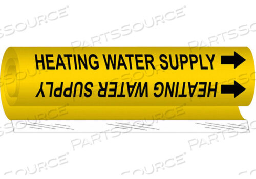 OEM#: 5703-IIPIPE MARKER HEATING WATER SUPPLY YELLOW от Brady Americas