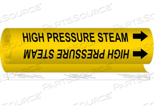 OEM#: 5706-IIPIPE MARKER HIGH PRESSURE STEAM YELLOW от Brady Americas