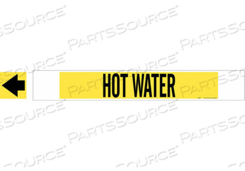 OEM#: 5707-HPHVPIPE MARKER HOT WATER Y 8 ДЮЙМОВ ИЛИ БОЛЬШЕ от Brady Americas