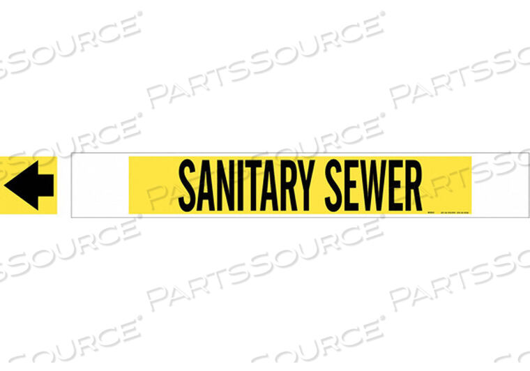 OEM#: 5755-HPHVPIPE MARKER SANITARY SWERE Y 8 IN ORGRTR от Brady Americas