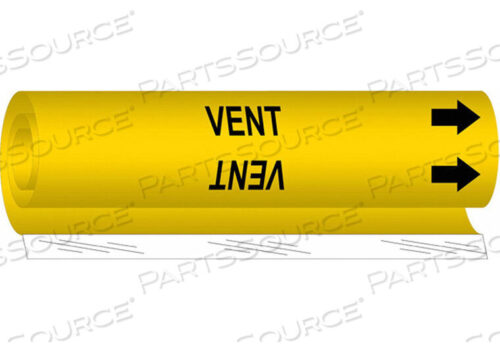 OEM#: 5781-IIPIPE MARKER VENT YEL 2-1/2 TO 7-7/8 IN от Brady Americas