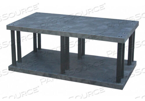 OEM#: ST6636BSTRUCTURAL PLASTIC SOLID SHELVING, 66W X 36D X 27H, BLACK by SPC Industrial