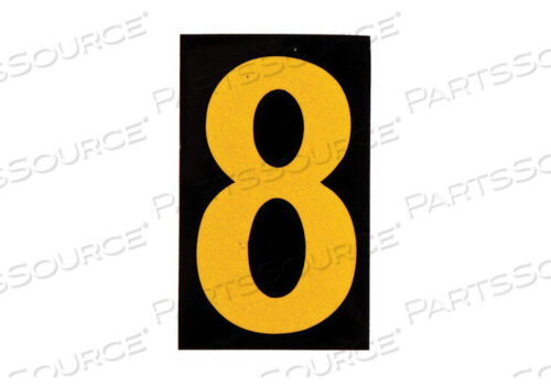 OEM#: 5905-8СВЕТООТРАЖАЮЩИЕ ЦИФРЫ И БУКВЫ 8 PK25 от Brady Americas