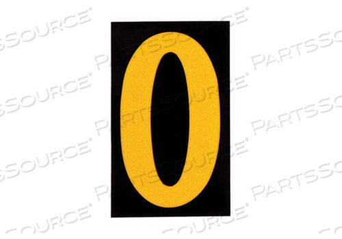 OEM#: 5890-0СВЕТООТРАЖАЮЩИЕ ЦИФРЫ И БУКВЫ 0 PK25 от Brady Americas