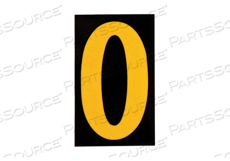 OEM#: 5890-0СВЕТООТРАЖАЮЩИЕ ЦИФРЫ И БУКВЫ 0 PK25 от Brady Americas
