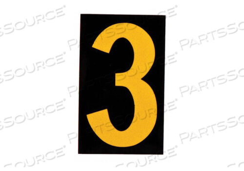 OEM#: 5905-3СВЕТООТРАЖАЮЩИЕ ЦИФРЫ И БУКВЫ 3 PK25 от Brady Americas