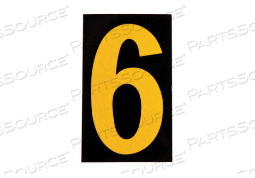 OEM#: 5890-6СВЕТООТРАЖАЮЩИЕ ЦИФРЫ И БУКВЫ 6 PK25 от Brady Americas