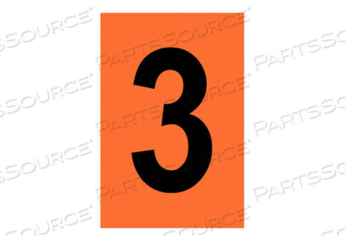 OEM#: 5910-3СВЕТООТРАЖАЮЩИЕ ЦИФРЫ И БУКВЫ 3 PK25 от Brady Americas