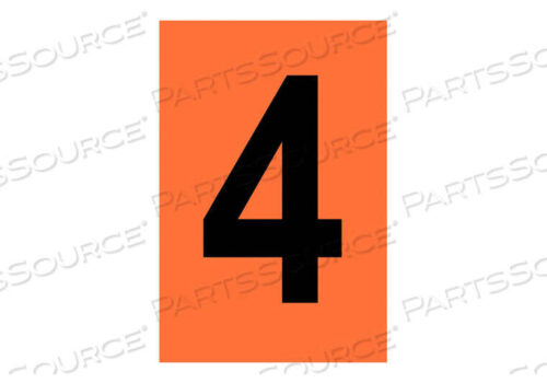 OEM#: 5910-4СВЕТООТРАЖАЮЩИЕ ЦИФРЫ И БУКВЫ 4 PK25 от Brady Americas