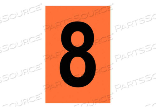 OEM#: 5910-8СВЕТООТРАЖАЮЩИЕ ЦИФРЫ И БУКВЫ 8 PK25 от Brady Americas