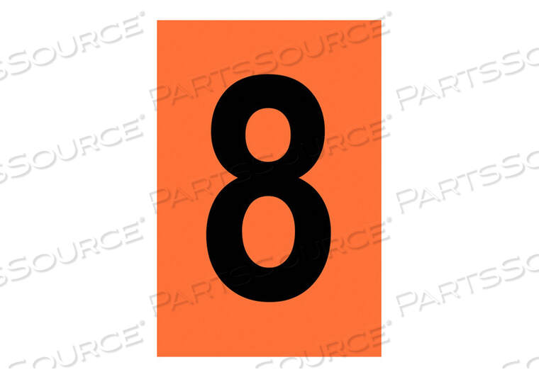 OEM#: 5910-8СВЕТООТРАЖАЮЩИЕ ЦИФРЫ И БУКВЫ 8 PK25 от Brady Americas