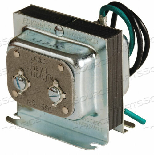 OEM#: 591 ТРАНСФОРМАТОР КЛАССА 2 120 В ПЕРЕМЕННОГО ТОКА ПЕРВИЧНЫЙ 16 В ПЕРЕМЕННОГО ТОКА ВТОРИЧНЫЙ от Edwards Signaling