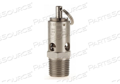 OEM#: SRV390-1/2-V-SS-125ПРЕДОХРАНИТЕЛЬНЫЙ КЛАПАН МЯГКОЕ СЕДЛО 1/2 ДЮЙМА 125 PSI SS от Conrader
