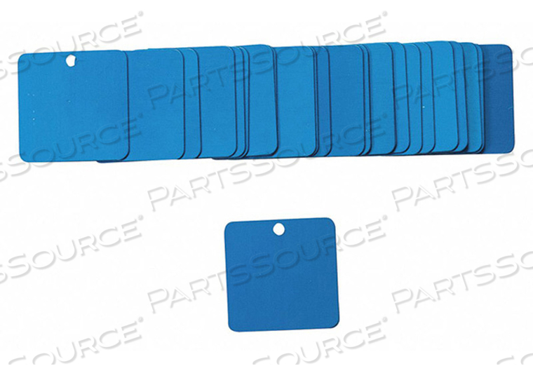 OEM#: 87641BLK TAG 2 X 2 IN BL AL SQ 3/16 IN PK25 от Brady Americas
