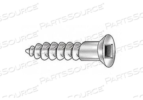 OEM#: U25141.019.0100ШУРУП ПО ДЕРЕВУ С ПЛОСКОШНОЙ ГЛУБИНОЙ #10 1 ДЮЙМОВЫЙ КВАДРАТНЫЙ PK100 от Fabory