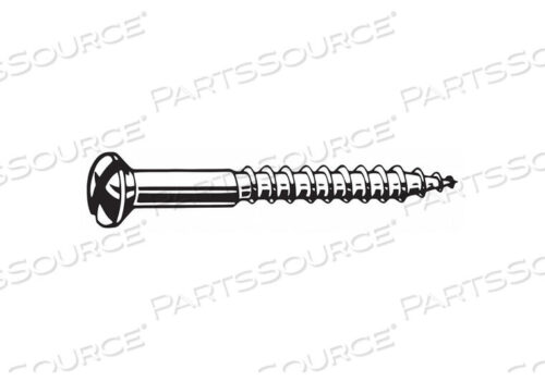 OEM#: U49250.016.0250ШУРУП ПО ДЕРЕВУ #8 2-1/2 ДЮЙМА BRSS SLOT PK100 от Fabory