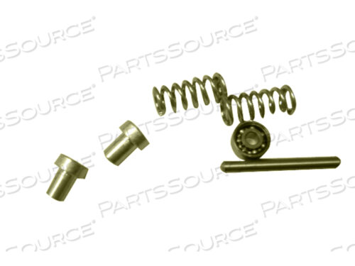 КОМПЛЕКТ ФИКСАЦИИ ЗАПЯСТЬЯ ГОРИЗОНТАЛЬНОГО РЫЧАГА - 2 ПРУЖИННЫХ КРЫШКИ, 2 ПРУЖИНЫ, 1 ВАЛ, 1 ПОДШИПНИК