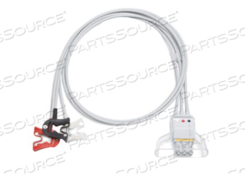 Заменяет Philips Healthcare 989803151971PHILIPS СОВМЕСТИМЫЙ ЭКГ-ПРОВОД С 3 ОТВЕДЕНИЯМИ, ЗАХВАТЫВАЮЩИЙ БЛОК