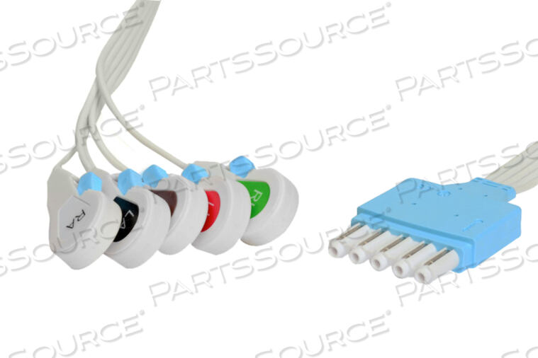 Replaces Curbell Medical 67435 LEAD DISPOSABLE ECG LEAD SET