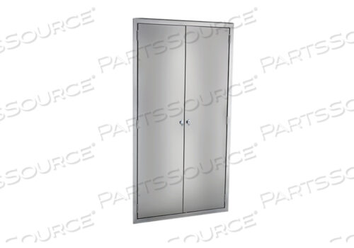 OEM#: 1713747000EQUIPMENT AND SUPPLIES CABINET 47W X 60H X 18D SUPPLIES CABINET W/ GLASS DOOR W/(5) S/S ADJ SHELVES by Blickman
