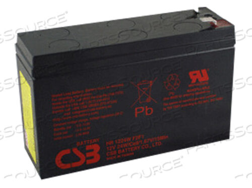 OEM#: 1987BATTERY, SEALED LEAD ACID, 12V, 6 AH by R&D Batteries, Inc.