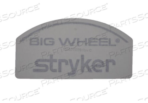 OEM#: 1040015078ЭТИКЕТКА BIG WHEEL, СЕРАЯ от Stryker Medical