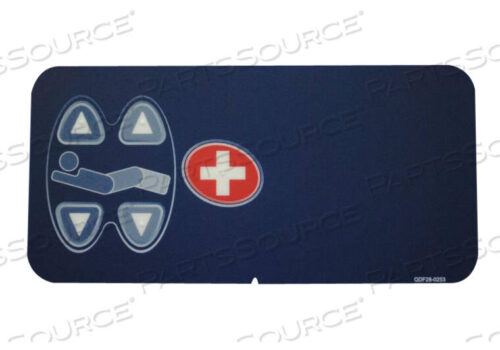 OEM#: QDF28-0253Боковая направляющая на левом изголовье с этикеткой контроля пациента с функцией вызова медсестры без связи от Stryker Medical