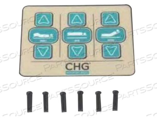 OEM#: S0109SIDE RAIL CONTROL OVERLAY A SERVICE KIT, (PL OUTSIDE) by Stryker Medical