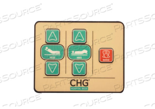 OEM#: S0110SIDE RAIL CONTROL OVERLAY B SERVICE KIT, (PL INSIDE) by Stryker Medical