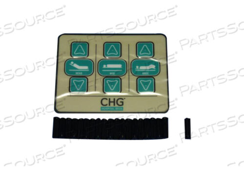 OEM#: S0112SIDE RAIL CONTROL OVERLAY D SERVICE KIT, (PR OUTSIDE) by Stryker Medical