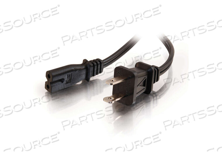OEM#: 273996FT 18 AWG NEMA 1-15P - C7 2-СЛОТНЫЙ ПОЛЯРИЗОВАННЫЙ КАБЕЛЬ ПИТАНИЯ - ЧЕРНЫЙ от Legrand AV (C2G)