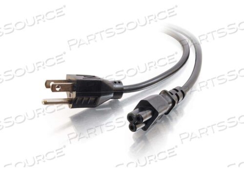 OEM#: 274006FT 18 AWG NEMA 5-15P - C5 3-SLOT КАБЕЛЬ ПИТАНИЯ - ЧЕРНЫЙ от Legrand AV (C2G)