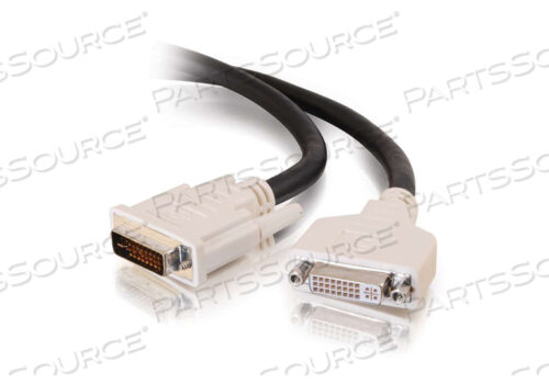 9,8-футовый DVI-I MALE/FEMALE двухканальный цифровой/аналоговый видеокабель-удлинитель - черный