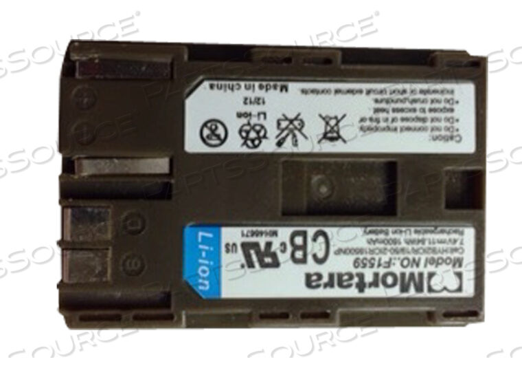 OEM#: 4800-018АККУМУЛЯТОРНАЯ БАТАРЕЯ, 1,5 МАЧ, ЛИТИЙ-ИОННАЯ, 7,4 В, ПЕРЕЗАРЯЖАЕМАЯ, 38,5 ММ X 55,4 ММ X 21 ММ, 0,080 КГ от Mortara Instrument, Inc.