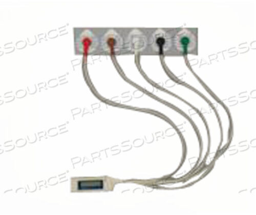 OEM#: 9293-037-61PAT CBL 5WIRE 2X5 RA SNAPS BI-POLAR GRAY от Mortara Instrument, Inc
