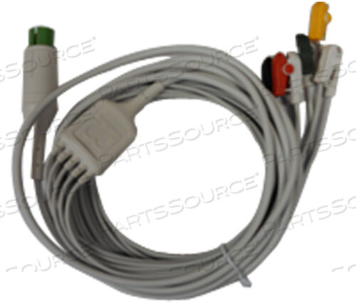 КАБЕЛЬ ЭКГ 5-ЖИЛЬНЫЙ IEC ЗАЖИМ