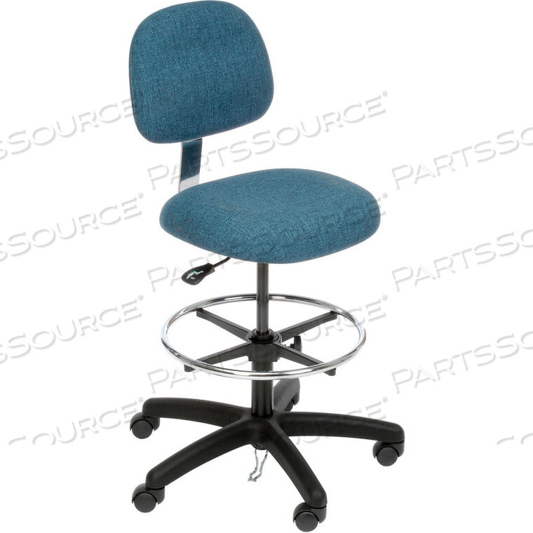 OEM#: 50-DF BLUE-413ESD STOOL - FABRIC - PNEUMATIC - BLUE by Industrial Seating