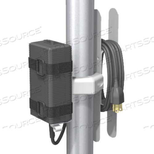 OEM#: RS-0021-03КРЕПЛЕНИЕ КОБУРЫ ДЛЯ ОДНОГО БЛОКА ПИТАНИЯ С КАБЕЛЬНОЙ ЗАЖИМНОЙ СКОБКОЙ ДЛЯ 2 СТОЛБОВ от GCX Corporation