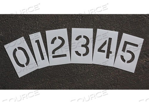 OEM#: STL-108-8020PAVEMENT STENCIL 2 IN NUMBER KIT 1/8 by RAE Products & Chemicals Corp.